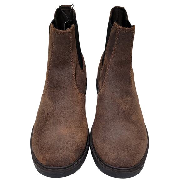 Sorel Carson Chelsea Boots Mens Size 12 Black Suede Pull On Lug‎ Sole Winter Sorel Carson Chelsea Waterproof Boots Men main image 3